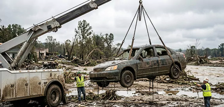 Flood Damaged Car Removal for Cash in Houston 