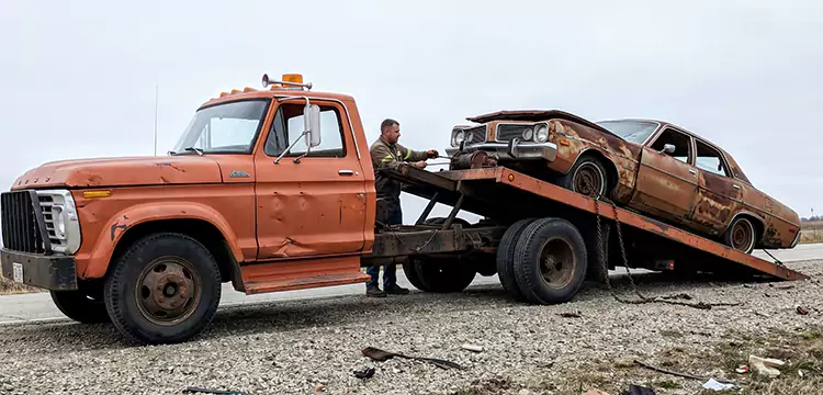 Water Damage Junk Car Removal in Houston