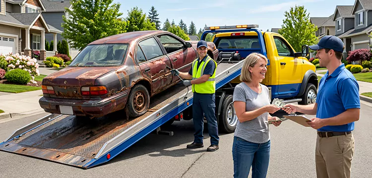Water-Damaged Scrap Car Removal in Houston